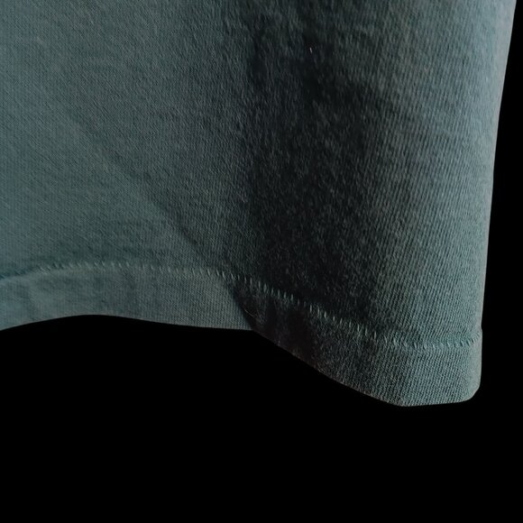 XL Vintage Single Stitch T-shirt Lawman Jeans Embroidered Graphic 1990's USA - Picture 4 of 6